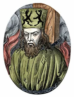 Heretic Gallery: Jan Hus, Bohemian religious reformer and theologian, 1493