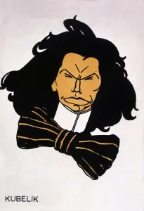 Jan Kubelik (1880-1940), Czech violinist and composer, caricature by BON Jan Kubelik (1880-1940), Czech violinist and composer, caricature by BON