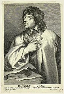 Jan Andrea Lievens Prints: Jan Lievens, 1630/45. Creator: Lucas Vorsterman