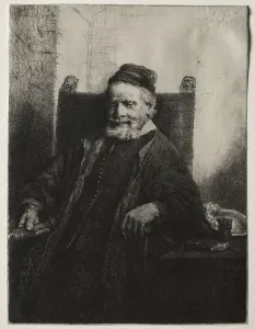 Jan Lutma, Goldsmith, 1656. Creator: Rembrandt van Rijn (Dutch, 1606-1669)