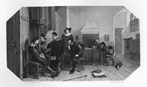 J Ter Prints: Jan Pieterszoon Sweelinck, Dutch composer and organist, c1870. Artist: W Steelink