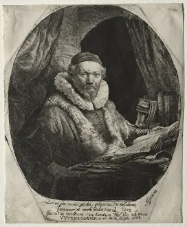 1606 1669 Prints: Jan Uytenbogaert, Preacher of the Remonstrants, 1635. Creator: Rembrandt van Rijn (Dutch