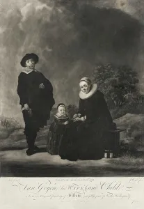 Josefsz Van Goyen Prints: Jan van Goyen, His Wife and Child, 1771. Creator: John Wright