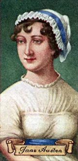 Austen Prints: Jane Austen, taken from a series of cigarette cards, 1935