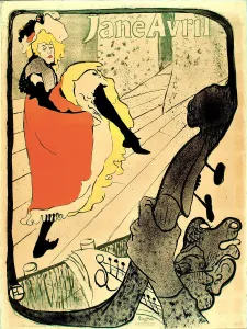 Fin De Si And Xe8 Prints: Jane Avril, 1893. 1893. Creator: Henri de Toulouse-Lautrec