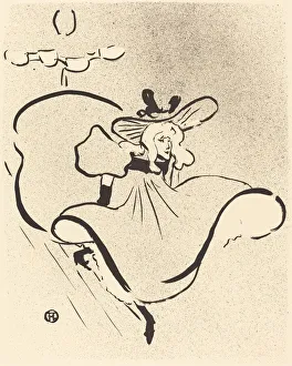 Jane Avril, 1893. Creator: Henri de Toulouse-Lautrec