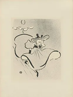 Jane Avril, 1893. Creator: Toulouse-Lautrec, Henri, de (1864-1901)