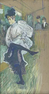 Jane Avril Dancing, ca 1892. Artist: Toulouse-Lautrec, Henri, de (1864-1901)