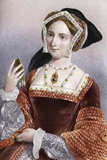 Images Dated 8th March 2017: Jane Seymour (1509-1537), the third wife of King Henry VIII, 1851. Artist: B Eyles