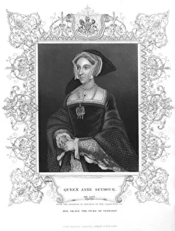 Jane Seymour, third wife of Henry VIII, c1536, (19th century?) Jane Seymour, third wife of Henry VIII, c1536, (19th century?)