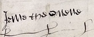 Autograph Prints: Jane Seymour's signature, c1536
