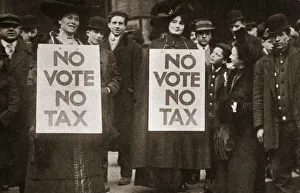 Protester Prints: Janet M Cole and Hazel Philip campaigning for Votes for Women, Chicago, USA, 1905