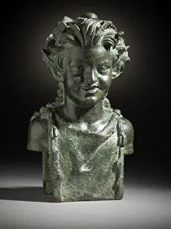 Greek Roman And Etruscan Art Prints: Janiform Herm with Young Male and Female Fauns (image 1 of 13)
