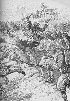 Battles Of The Nineteenth Century Gallery: The Janissaries Rushed To The Attack At Full Speed And With Fixed Bayonets, 1902. Artist: Paul Hardy