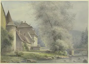 Heritage Prints: Janowitz castle, 1875. Creator: Ernst Morgenstern