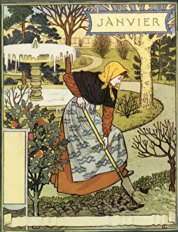Aquarius Collection: Janvier, 1896. Creator: Eugene Samuel Grasset