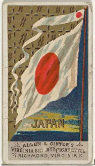 National Flag Prints: Japan, from Flags of All Nations, Series 1 (N9) for Allen & Ginter Cigarettes Brands