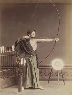 Semi Naked Prints: Japanese Archer, c1885. Creator: Unknown