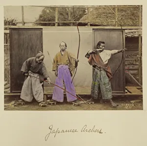 Hakama Prints: Japanese Archers, about 1873-1883. Creator: Shinichi Suzuki I