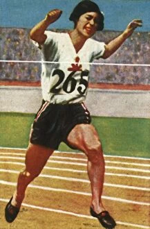 Olympic Games Collection: Japanese athlete Kinue Hitomi wins silver medal in the Womens 800 metres, 1928