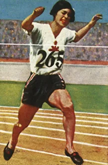 Winning Prints: Japanese athlete Kinue Hitomi wins silver medal in the Womens 800 metres, 1928