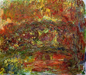 Blooming Prints: The Japanese bridge (Le Pont Japonais), 1918-1924. Creator: Monet, Claude (1840-1926)