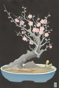 1928 Prints: Japanese Dwarf Plum, 1928. Creator: Lillian May Miller
