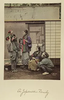 Shinichi Suzuki I Prints: A Japanese Family, about 1873-1883. Creator: Shinichi Suzuki I