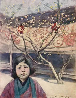A Record In Colour Prints: A Japanese Girl in Plum-Colour, c1887, (1901). Artist: Mortimer L Menpes