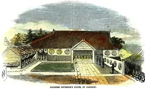 Nagasaki Prints: Japanese governors house, at Nagasaki, Japan, 1855
