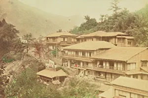 Kazumasa Ogawa Prints: A Japanese Hotel at Hakone, 1897. Creator: Ogawa Kazumasa