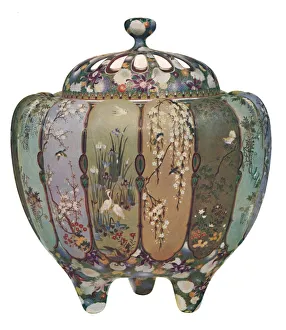 Japanese incense burner - Cloisonne ware, 1914. Creator: Unknown