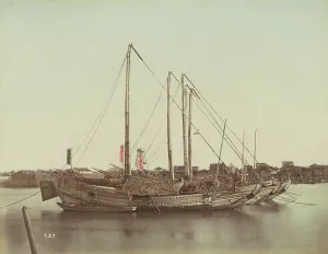 Junk Prints: Japanese Junks, 1870s-1890s. Creator: Kusakabe Kimbei