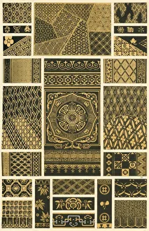 Japanese lacquer-painting, (1898). Creator: Unknown Japanese lacquer-painting, (1898). Creator: Unknown