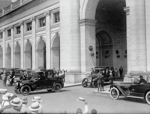 Mission Prints: Japanese Mission To U.S. - Leaving Union Station