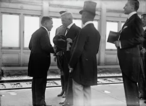 Ishii Kikujiro Prints: Japanese Mission To U.S. at Union Station: Ishii; Harts; Lansing; Sato; William Philips