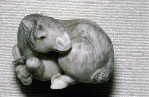 Curled Up Gallery: Japanese Netsuke Horse