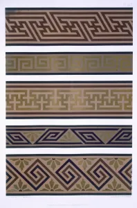 Spies Prints: Japanese Ornament: Bands or borders in gold on dark colour grounds, pub. 1892. Creator