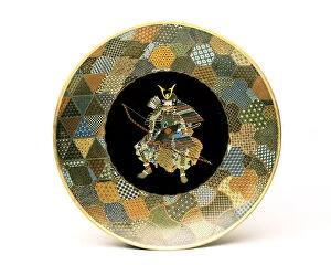 Cloisonne Gallery: Japanese plate, 1850-1875