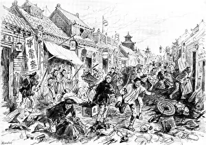 Running Prints: The Japanese at Port Arthur, 1895. Creator: George Meisenbach