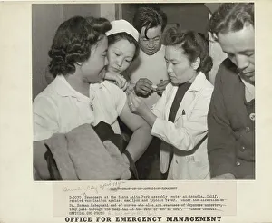 Immunology Prints: Japanese relocation, California, 1942. Creator: Dorothea Lange