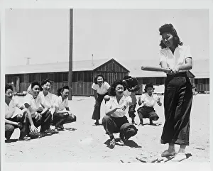 Japanese relocation, California, 1942. Creator: Dorothea Lange