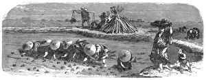 Rice Prints: Japanese in the Rice-field; A European Sojourn in Japan, 1875. Creator: Unknown