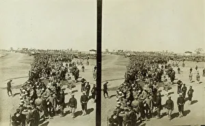 Underwood Underwood Prints: Japanese soldiers on a beach in Manchuria