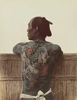 Loin Cloth Prints: Japanese Tattoo, 1870s-1890s. Creator: Kusakabe Kimbei