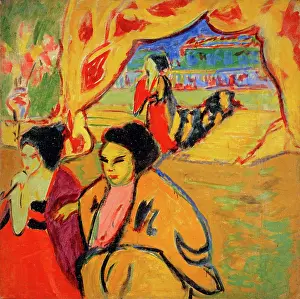 Kirchner Prints: Japanese Theatre, 1909. Creator: Kirchner, Ernst Ludwig (1880-1938)