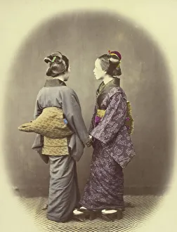 Two Japanese Women, 1866-1867. Creator: Felice Beato