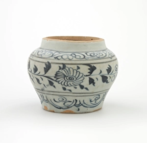 Floral Motif Prints: Jar, 1300-1499. Creator: Unknown