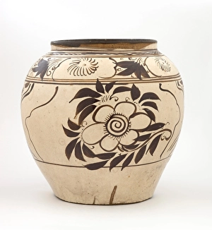 Floral Motif Prints: Jar, about 1368-1644. Creator: Unknown