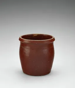 Stoneware Prints: Jar, about 1880-1890. Creator: Unknown